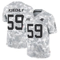 Silnrao C.Panthers #59 Luke Kuechly Player Arctic Camo Salute to Service Limited Stitched Jerseys