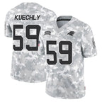 Silnrao C.Panthers #59 Luke Kuechly Player Arctic Camo Salute to Service Limited Stitched Jerseys