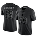 Silnrao C.Panthers #59 Luke Kuechly Player Black REFLECTIVE Limited Stitched Jerseys