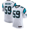 Silnrao C.Panthers #59 Luke Kuechly Player White Classic Limited Stitched Jerseys