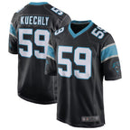 Silnrao C.Panthers #59 Luke Kuechly Player b`Black Home Game Stitched Jerseys