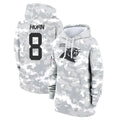 Silnrao C.Panthers #8 Jaycee Horn Player Arctic Camo Salute to Service Hoodies Stitched Jerseys
