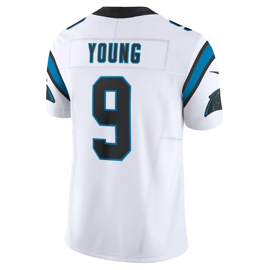 Silnrao C.Panthers #9 Bryce Young Vapor F.U.S.E. Limited Stitched Jerseys