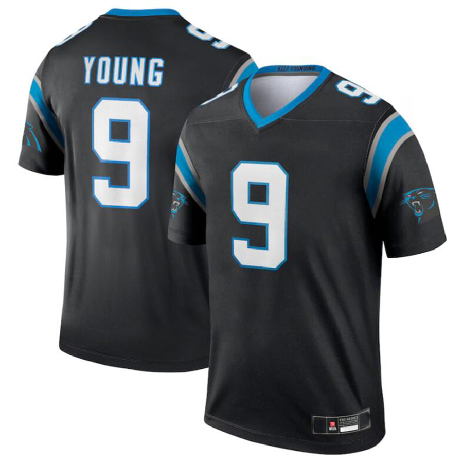 Silnrao C.Panthers #9 Bryce Young Black Legend Jersey American Stitched  Jerseys