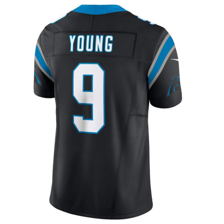 Silnrao C.Panthers #9 Bryce Young Black Vapor F.U.S.E. Limited Jersey American Stitched  Jerseys