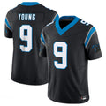 Silnrao C.Panthers #9 Bryce Young Black Vapor F.U.S.E. Limited Jersey American Stitched Jerseys