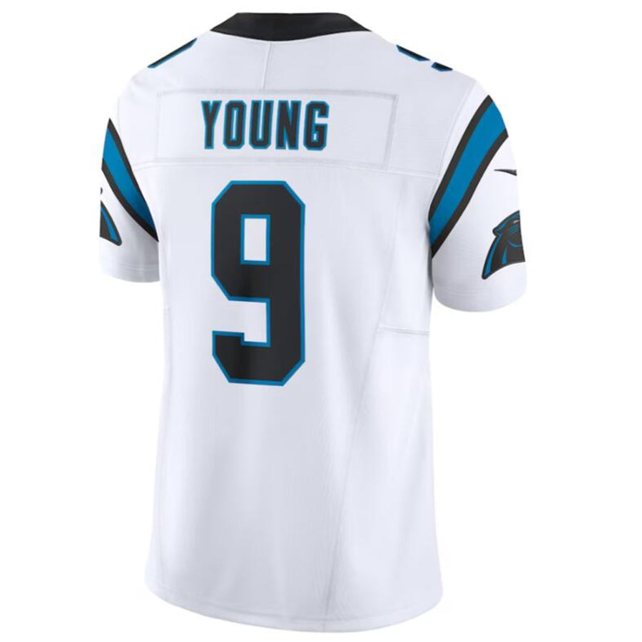 Silnrao C.Panthers #9 Bryce Young White Vapor F.U.S.E. Limited Jersey American Stitched Jerseys
