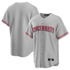 Silnrao C.Reds Gray Home Game Blank Player Stitched Jerseys