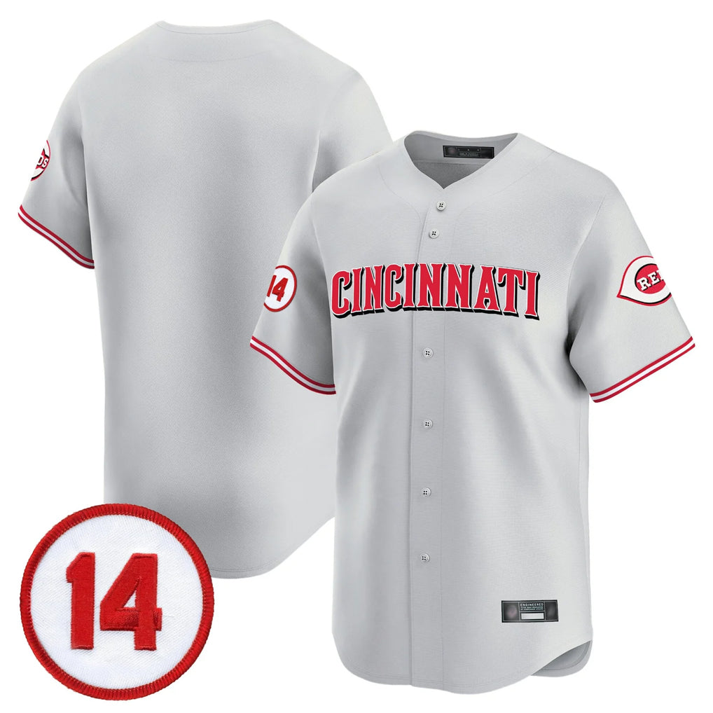 Silnrao C.Reds Gray Vapor Premier Limited Home Blank Player Stitched Jerseys