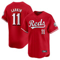 Silnrao C.Reds #11 Barry Larkin Player Red Home Limited Stitched Jerseys