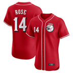 Silnrao C.Reds #14 Pete Rose Player Red Limited Elite Home Game Stitched Jerseys