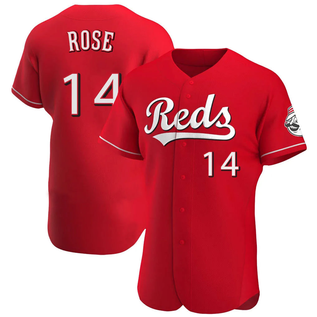 Silnrao C.Reds #14 Pete Rose Player Red Limited Elite Home Stitched Jerseys