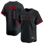 Silnrao C.Reds #21 Hunter Greene Player Black City Connect Home Limited Stitched Jerseys