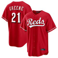 Silnrao C.Reds #21 Hunter Greene Player Red Home Game Stitched Jerseys