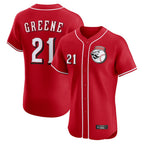 Silnrao C.Reds #21 Hunter Greene Player Red Limited Elite Home Game Stitched Jerseys