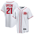 Silnrao C.Reds #21 Hunter Greene Player White Game Home Stitched Jerseys