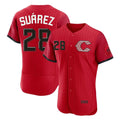 Silnrao C.Reds #28 Eugenio Su¨¢rez Player Red 2026 City Connect Limited Elite Home Stitched Jerseys