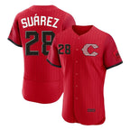 Silnrao C.Reds #28 Eugenio Su¨¢rez Player Red 2026 City Connect Limited Elite Home Stitched Jerseys