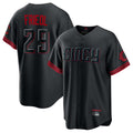 Silnrao C.Reds #29 TJ Friedl Player Black City Connect Home Game Stitched Jerseys