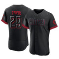 Silnrao C.Reds #29 TJ Friedl Player Black City Connect Limited Elite Home Stitched Jerseys