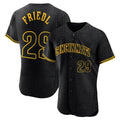 Silnrao C.Reds #29 TJ Friedl Player Black Snake Skin City Limited Elite Home Stitched Jerseys
