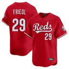 Silnrao C.Reds #29 TJ Friedl Player Red Home Limited Stitched Jerseys