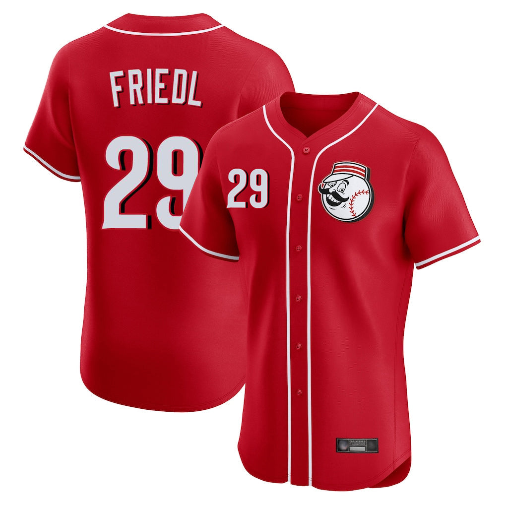 Silnrao C.Reds #29 TJ Friedl Player Red Limited Elite Home Game Stitched Jerseys