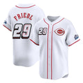 Silnrao C.Reds #29 TJ Friedl Player White Speedway Classic Home Limited Stitched Jerseys
