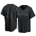 Silnrao C.Reds #30 Ken Griffey Player Black T-shirt Game Home Stitched Jerseys