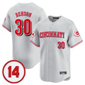 Silnrao C.Reds #30 Ken Griffey Player Gray Vapor Premier Limited Home Stitched Jerseys