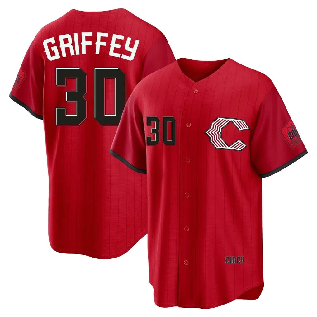 Silnrao C.Reds #30 Ken Griffey Player Red 2026 City Connect Home Game Stitched Jerseys