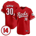 Silnrao C.Reds #30 Ken Griffey Player Red Vapor Premier Limited Home Stitched Jerseys