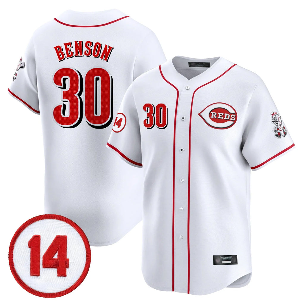 Silnrao C.Reds #30 Ken Griffey Player White Vapor Premier Limited Home Stitched Jerseys