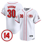 Silnrao C.Reds #30 Ken Griffey Player White Vapor Premier Limited Home Stitched Jerseys
