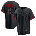 Silnrao C.Reds #35 Jose Trevino Player Black City Connect Home Game Stitched Jerseys