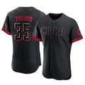 Silnrao C.Reds #35 Jose Trevino Player Black City Connect Limited Elite Home Stitched Jerseys