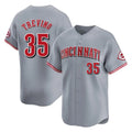 Silnrao C.Reds #35 Jose Trevino Player Gray Home Limited Stitched Jerseys