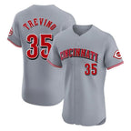 Silnrao C.Reds #35 Jose Trevino Player Gray Limited Elite Home Stitched Jerseys