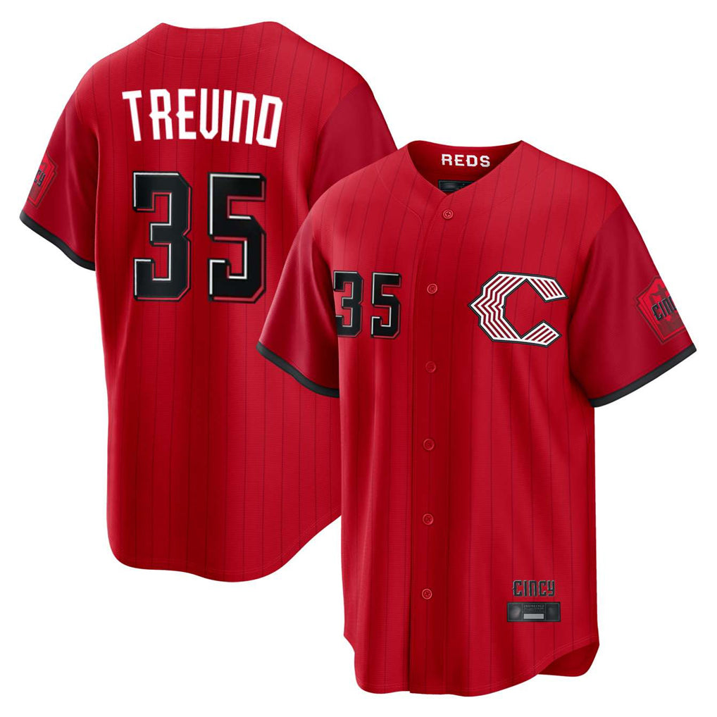 Silnrao C.Reds #35 Jose Trevino Player Red 2026 City Connect Home Game Stitched Jerseys