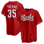 Silnrao C.Reds #35 Jose Trevino Player Red Home Game Stitched Jerseys