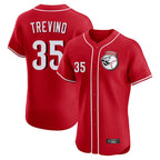 Silnrao C.Reds #35 Jose Trevino Player Red Limited Elite Home Game Stitched Jerseys
