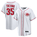 Silnrao C.Reds #35 Jose Trevino Player White Game Home Stitched Jerseys