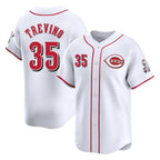 Silnrao C.Reds #35 Jose Trevino Player White Home Limited Stitched Jerseys