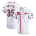 Silnrao C.Reds #35 Jose Trevino Player White Limited Elite Home Stitched Jerseys