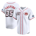 Silnrao C.Reds #35 Jose Trevino Player White Speedway Classic Home Limited Stitched Jerseys