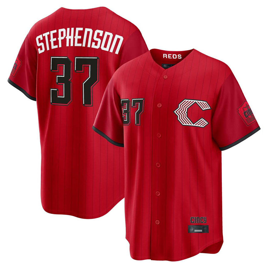 Silnrao C.Reds #37 Tyler Stephenson Player Red 2026 City Connect Home Game Stitched Jerseys