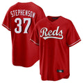 Silnrao C.Reds #37 Tyler Stephenson Player Red Home Game Stitched Jerseys