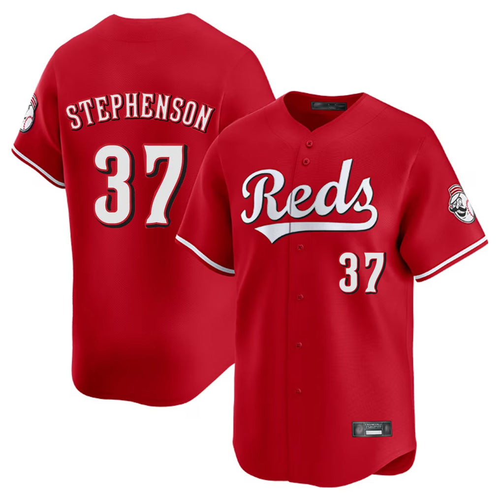 Silnrao C.Reds #37 Tyler Stephenson Player Red Home Limited Stitched Jerseys