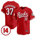 Silnrao C.Reds #37 Tyler Stephenson Player Red Vapor Premier Limited Home Stitched Jerseys