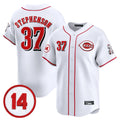 Silnrao C.Reds #37 Tyler Stephenson Player White Vapor Premier Limited Home Stitched Jerseys